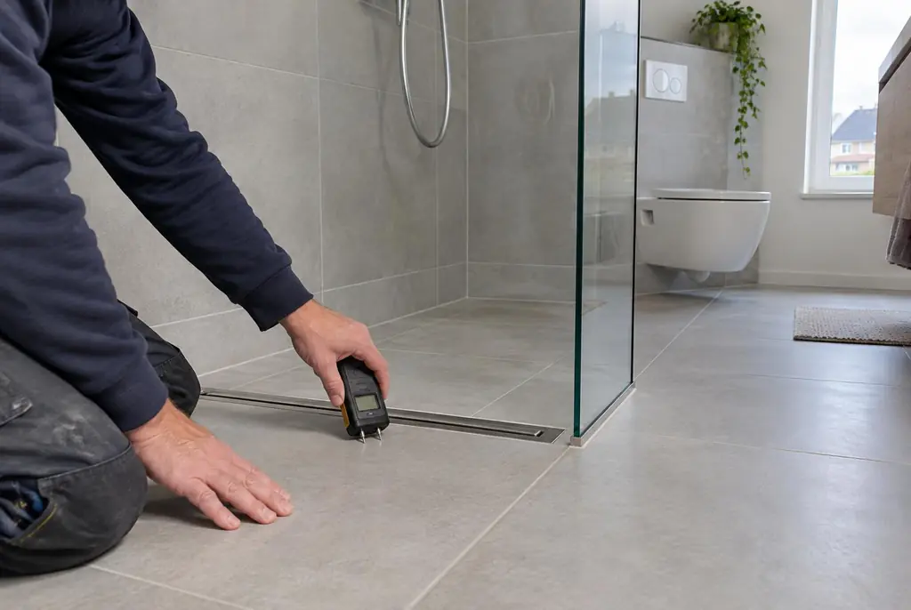 Lekdetectie Uitgeest – badkamer in een nieuwbouwwoning